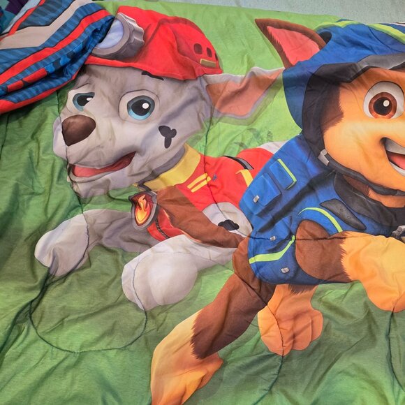 Paw Patrol Twin Size Comforter Kids Bedding Chase Marshall Rubble EUC - Picture 2 of 3